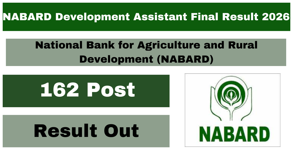NABARD Development Assistant Final Result 2026