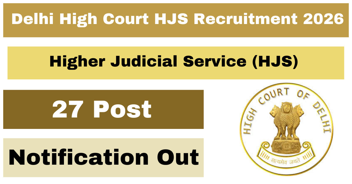 Delhi High Court HJS Recruitment 2026