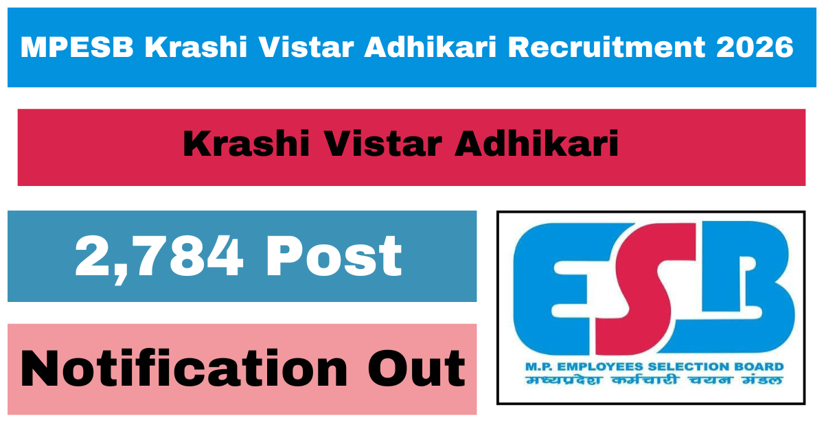 MPESB Krashi Vistar Adhikari Recruitment 2026