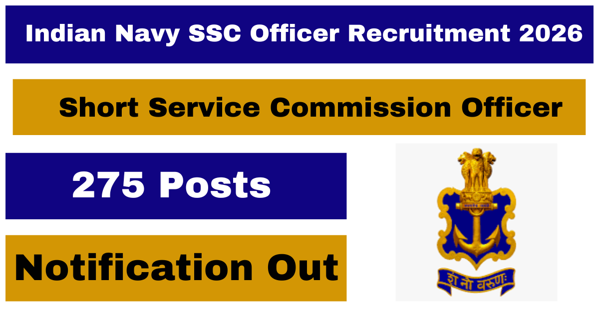 Indian Navy SSC Officer Recruitment 2026