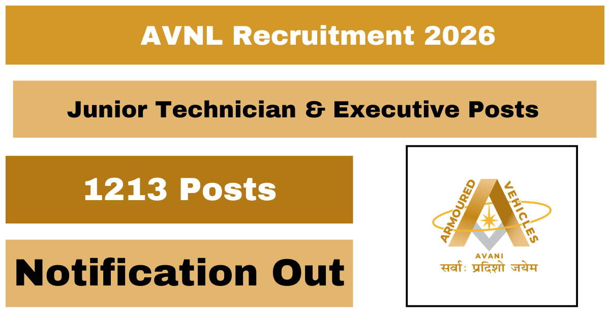 AVNL Recruitment 2026