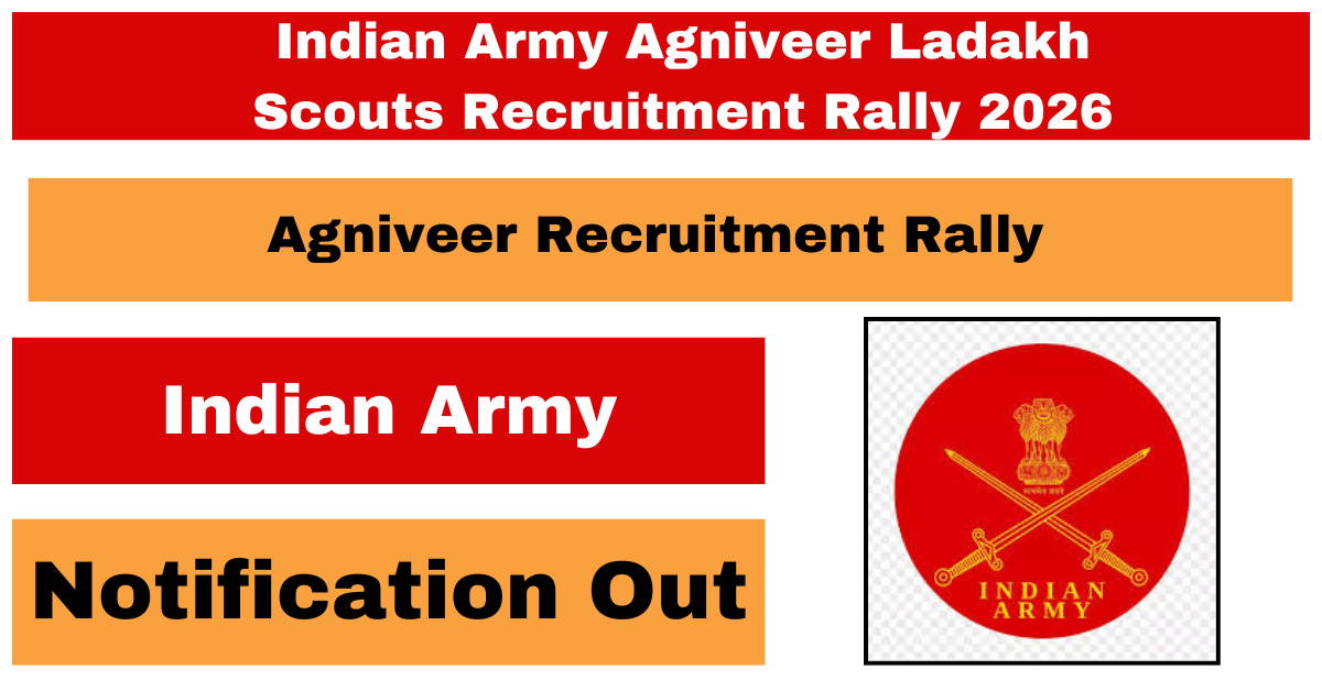 Indian Army Agniveer Ladakh Scouts Recruitment Rally 2026